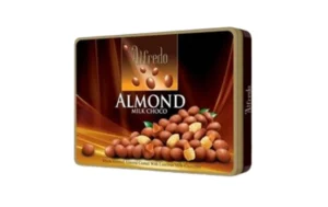 Alfredo Almond Milk Chocolate Tin 300GM | 180GM - Clarene Alfredo Almond Milk Chocolate Tin 300GM | 180GM - Clarene