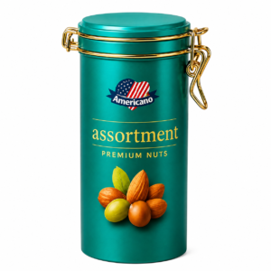 Americano Nuts Tin Assortment 90GM Americano Nuts Tin Assortment 90GM