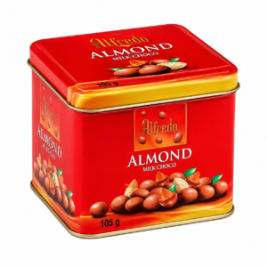 Alfredo Milk Chocolate Covered With Nutties 105g Tin Alfredo Milk Chocolate Covered With Nutties 105g Tin